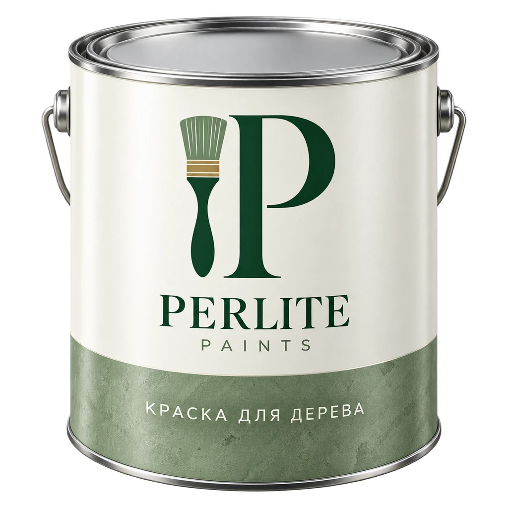 Фирменная банка Perlite Paints: краска для дерева